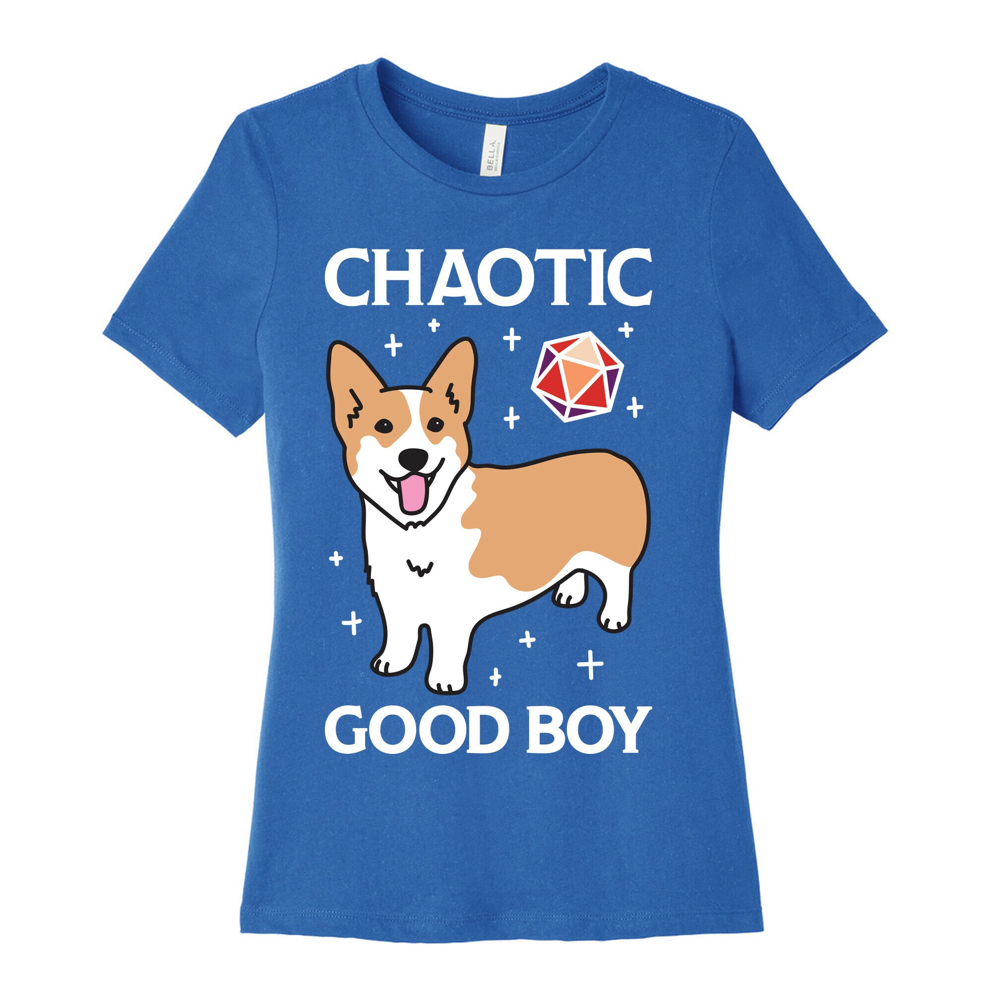 Chaotic Good Boy Corgi Women's Cotton Tee